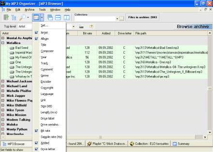 My MP3 Organizer Screenshot